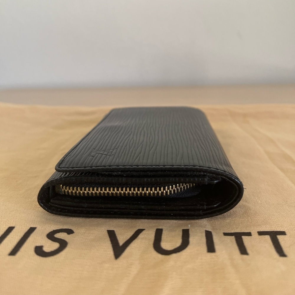 LOUIS VUITTON Black Epi Bifold Wallet Porte-Monnaie Tresor BNWOT 2003 - Picture 7 of 17